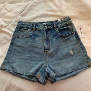 High rise mom shorts